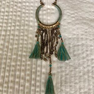 Statement tassel necklace